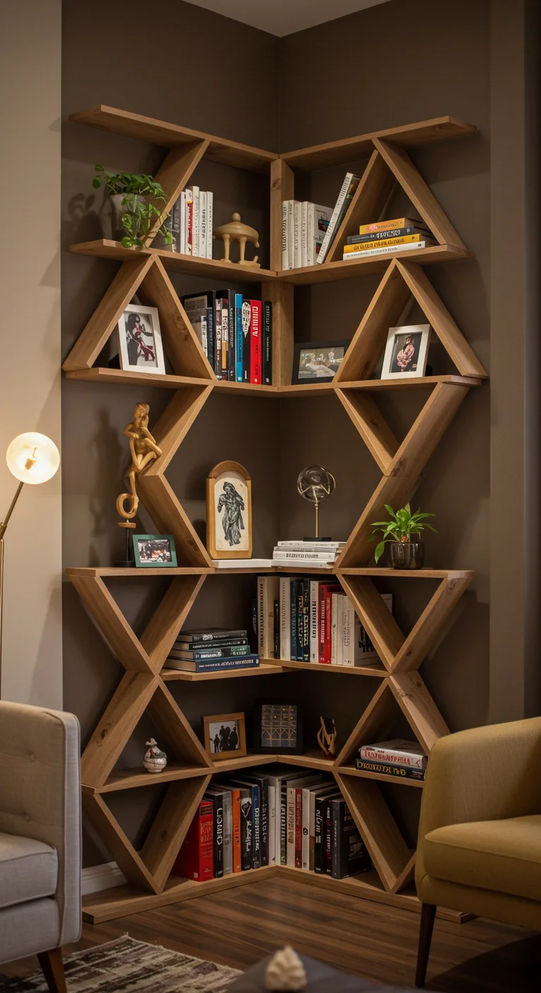 12. Artistic Flair: Bookshelves as Statement Pieces