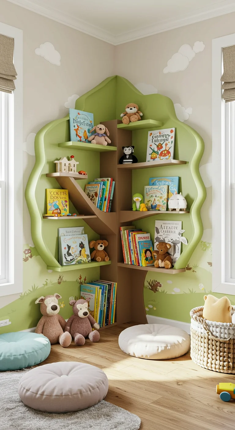 15. Kids’ Corner: Fun and Functional Bookshelves for Children