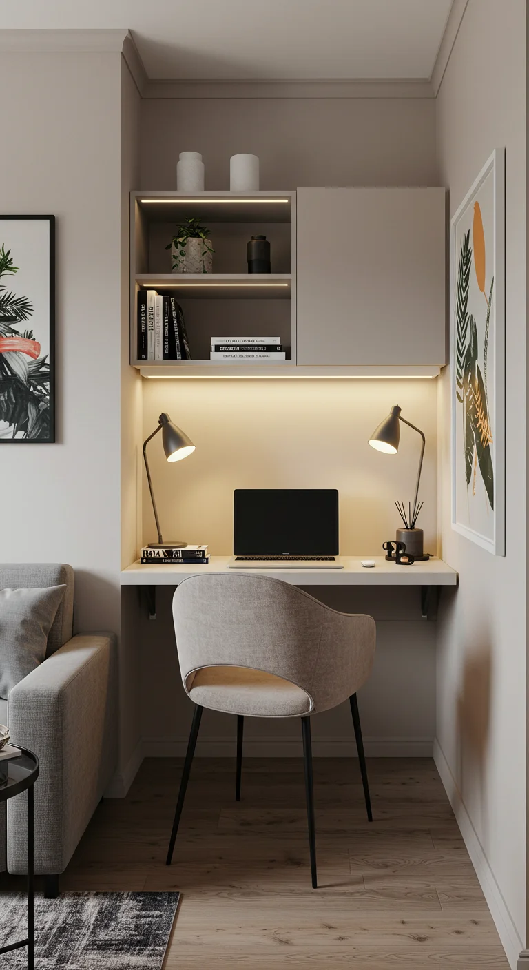 13. Wall-Mounted Desks: The Perfect Blend of Functionality and Style