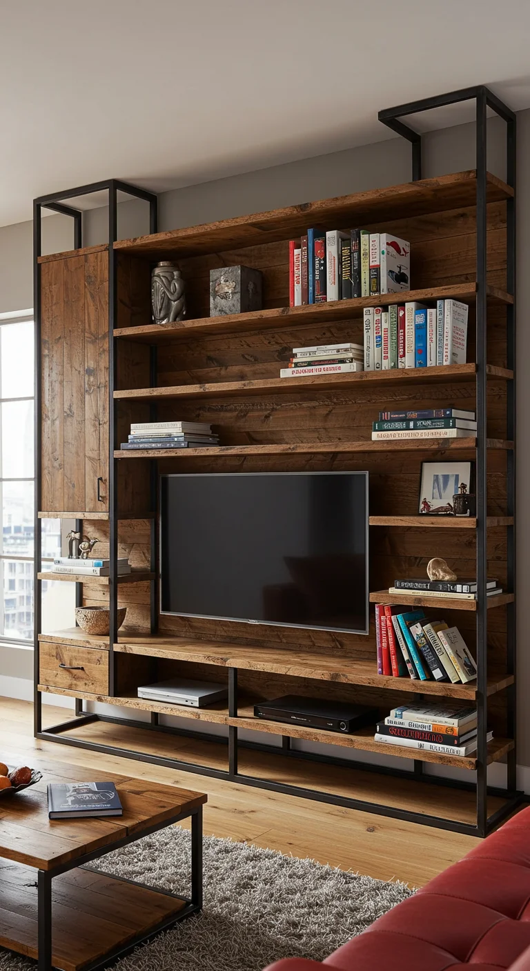 6. Industrial Edge: Metal and Wood Combos for a Bold Statement