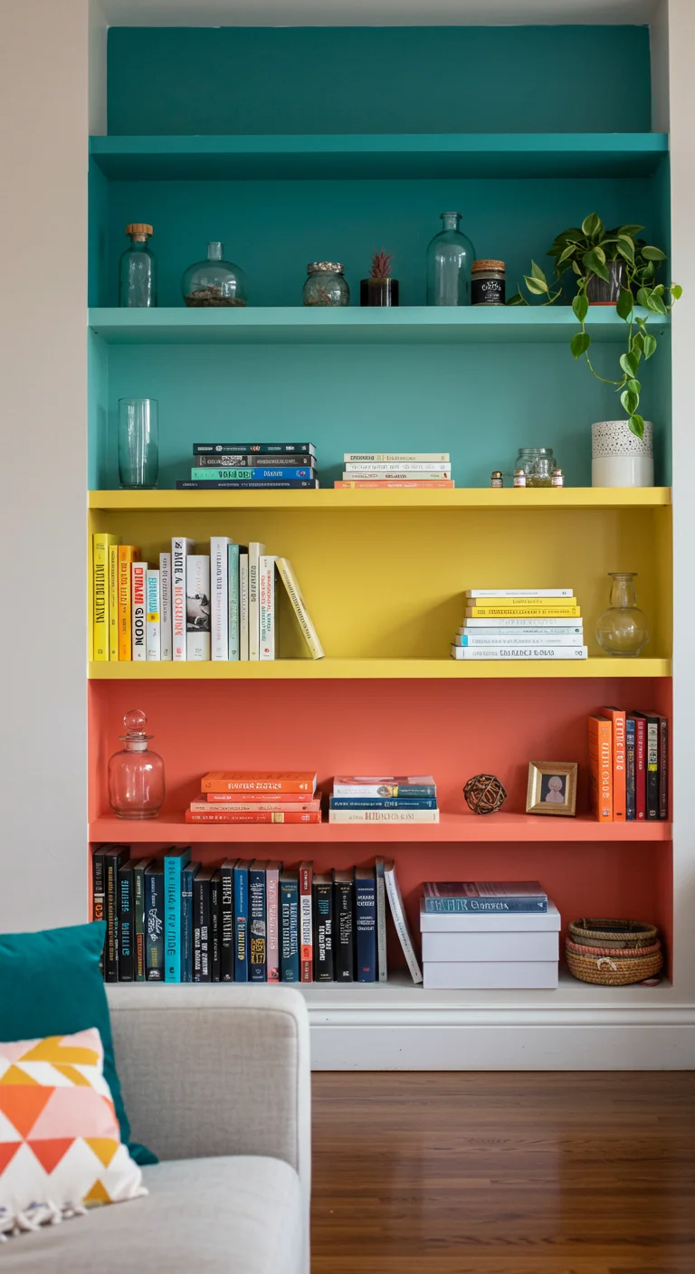 1. Bold and Bright: The Impact of Color on Your Bookshelf