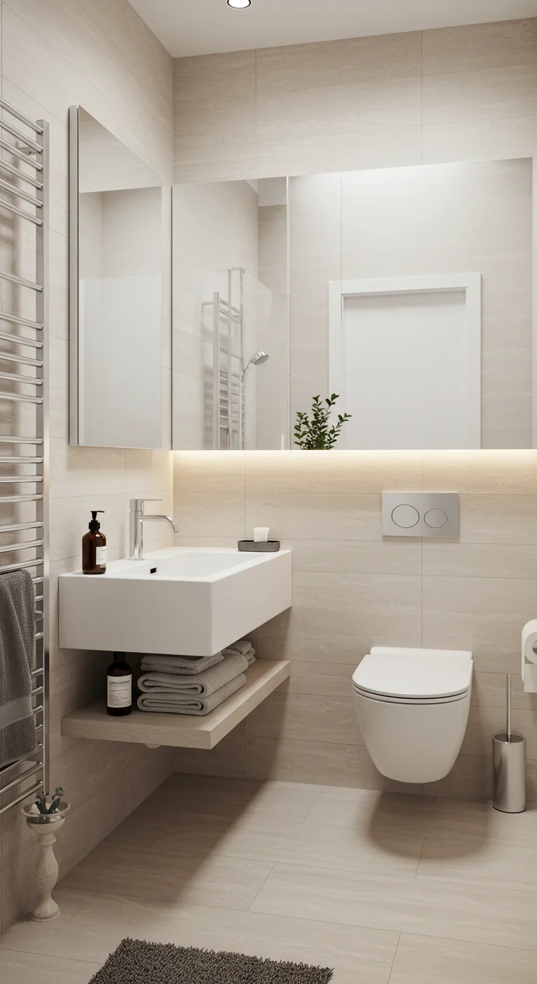 5. Floating Fixtures: Creating Illusion of Space