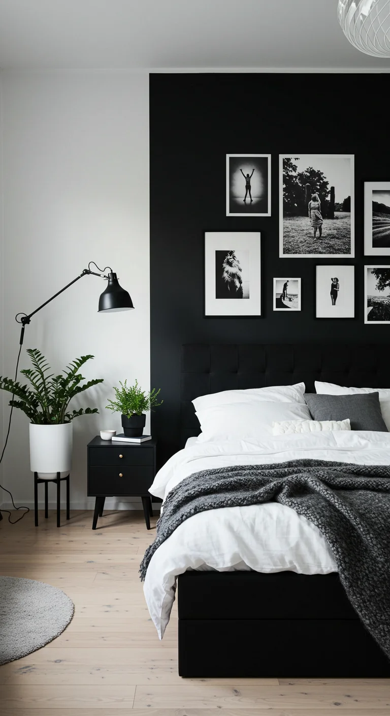 8. Monochrome Magic: Designing a Black and White Bedroom