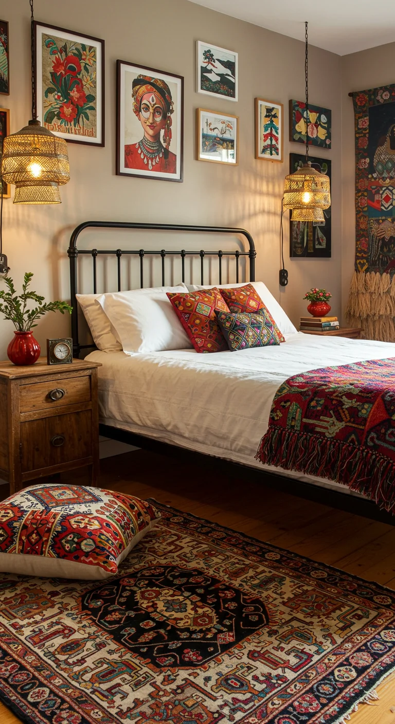 14. Eclectic Energy: Mixing Black Furniture with Diverse Styles