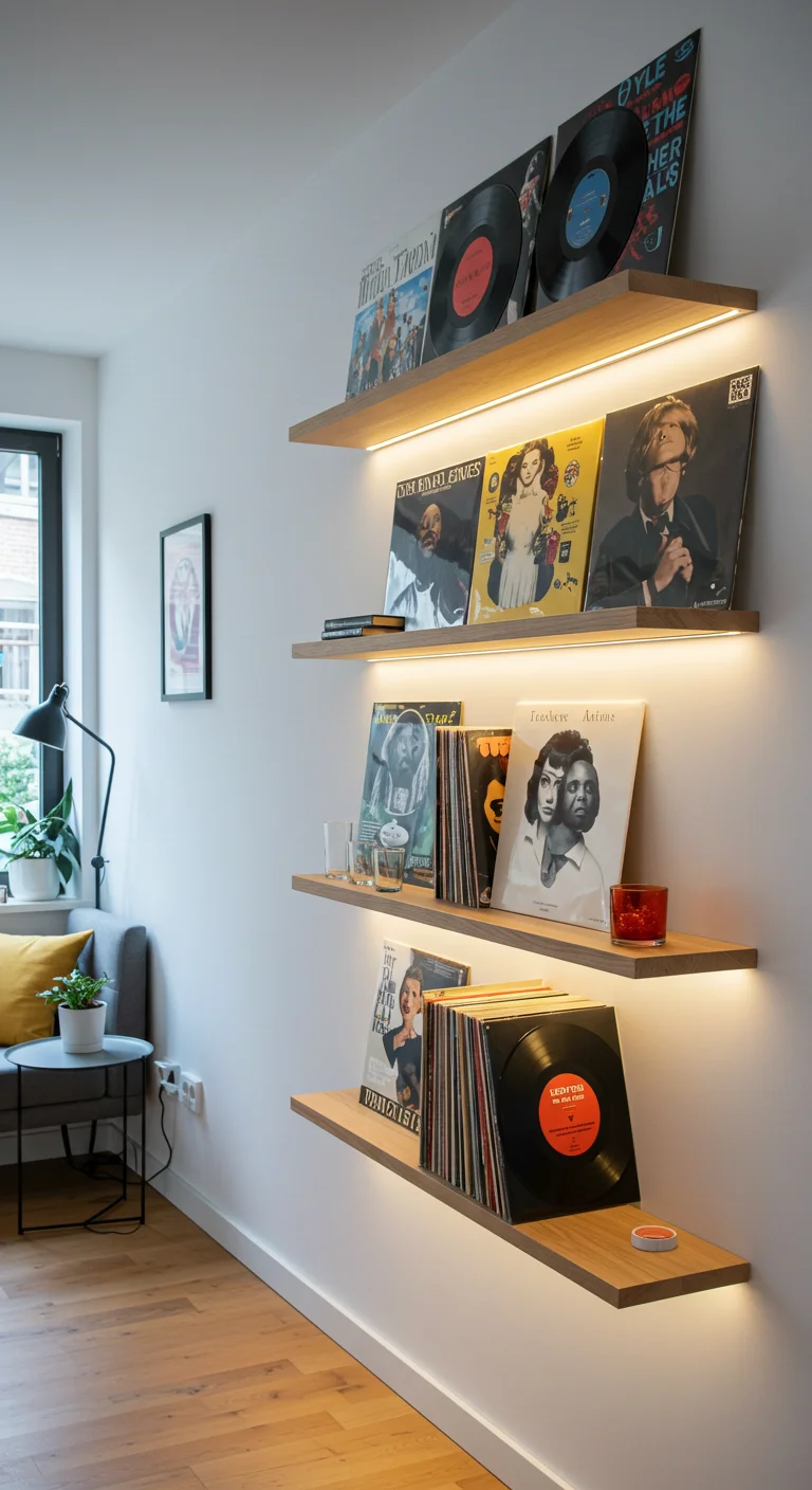 3. Minimalist Magic: Sleek Shelves for a Contemporary Look