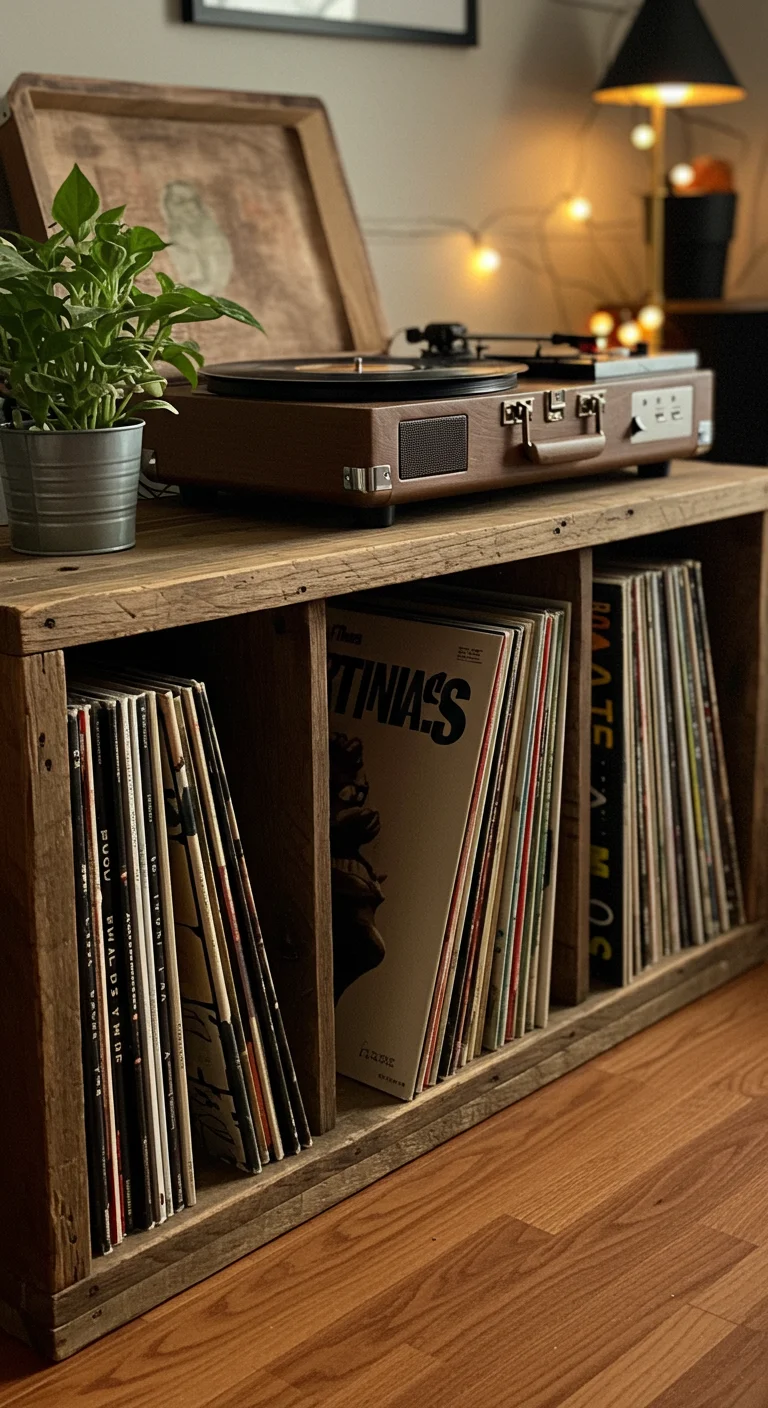 4. DIY Delight: Craft Your Own Custom Vinyl Storage