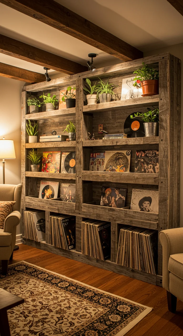 8. Rustic Retreat: Barnwood Shelves for a Cozy Vibe