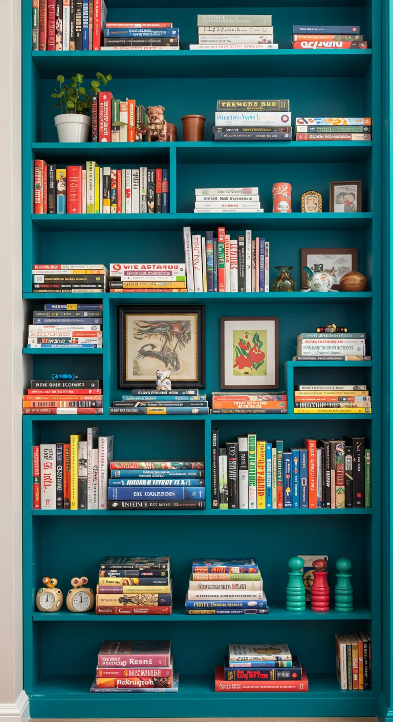 3. Color Pop: Bold Built-Ins That Stand Out