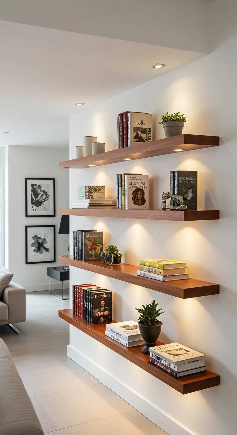 6. Floating Dreams: Shelves That Defy Gravity