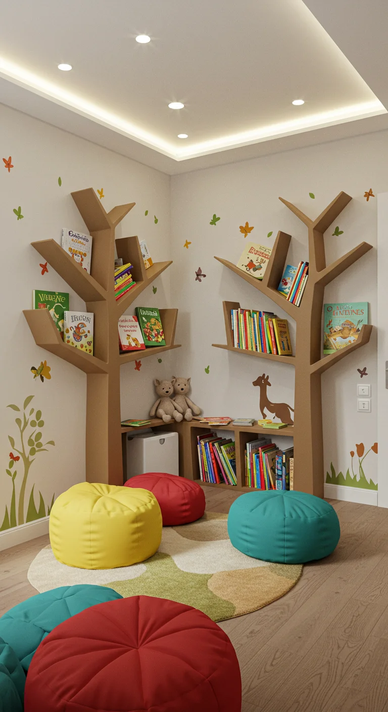 14. Kids’ Reading Retreats: Fun and Functional Shelving