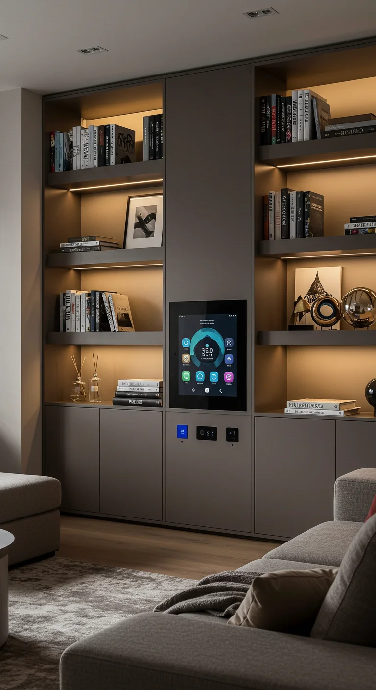 21. The Future of Shelving: Tech-Integrated Built-Ins