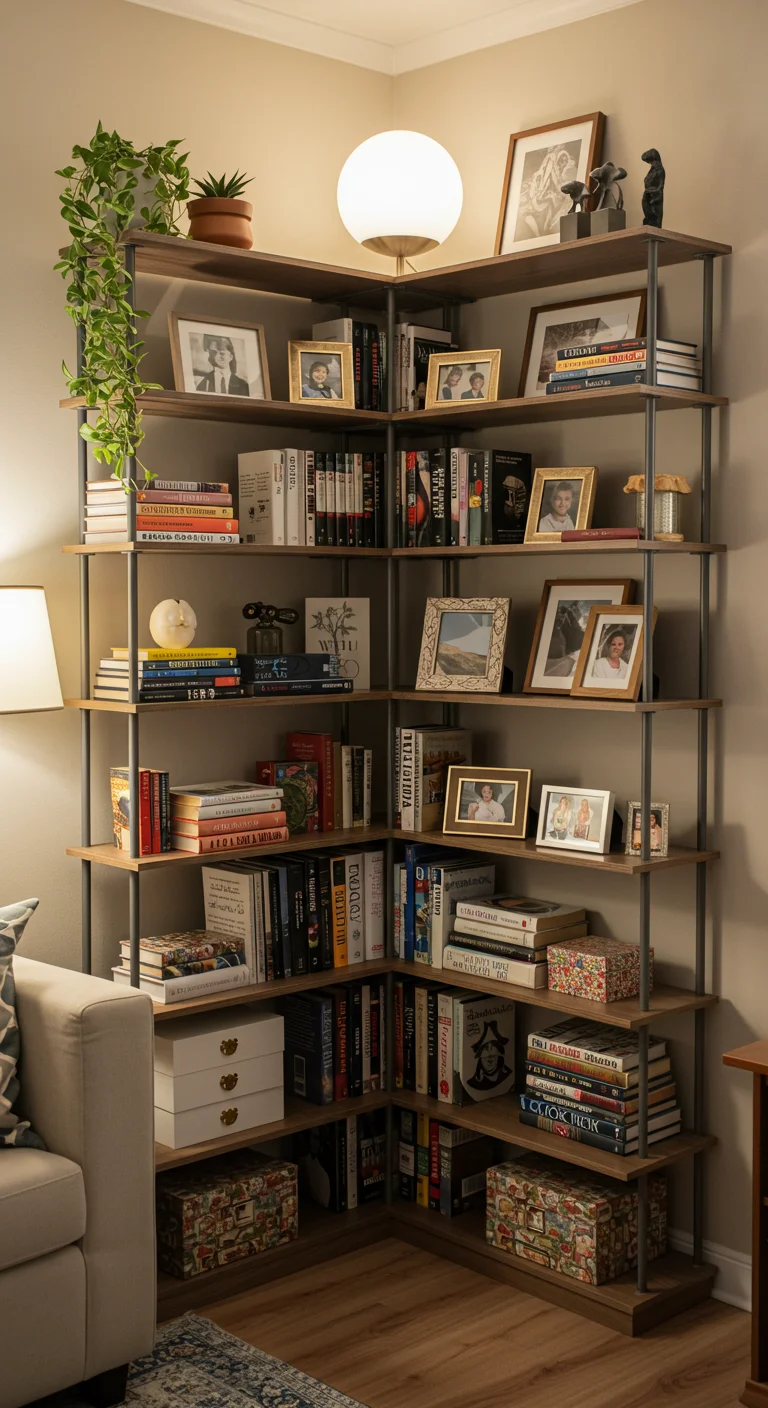 14. Styling Tips: How to Decorate Your Corner Bookshelf