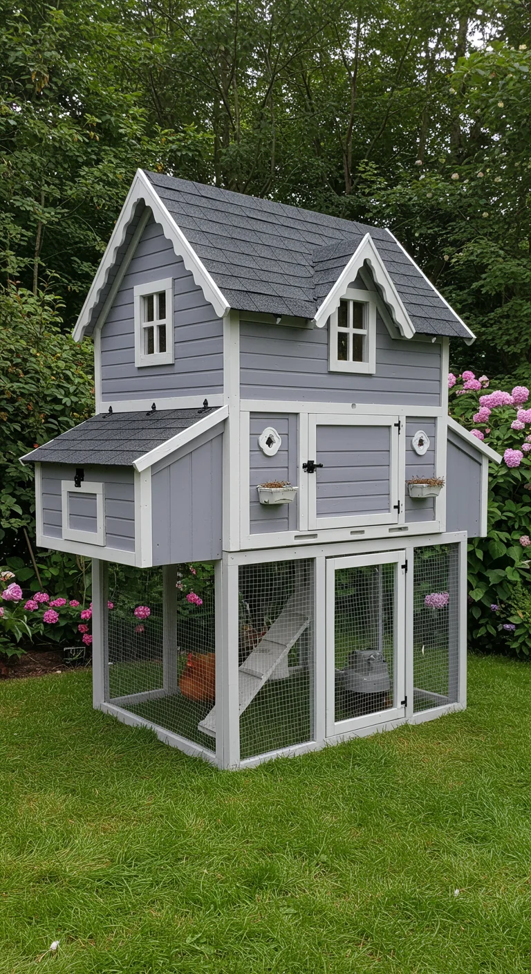 6. The Ultimate Chicken Mansion: Luxury in Small Spaces