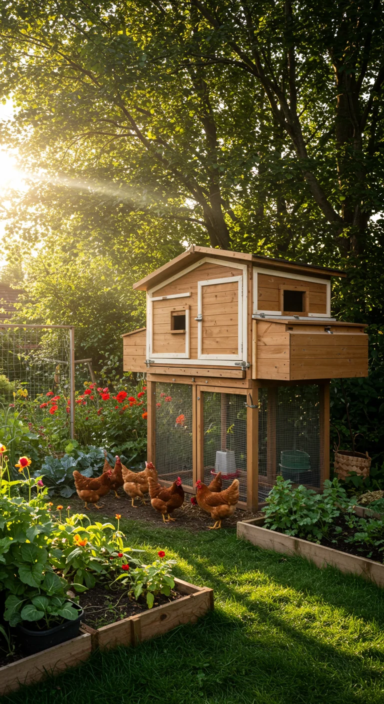 13. The Elevated Coop: Benefits of Raising Chickens Off the Ground