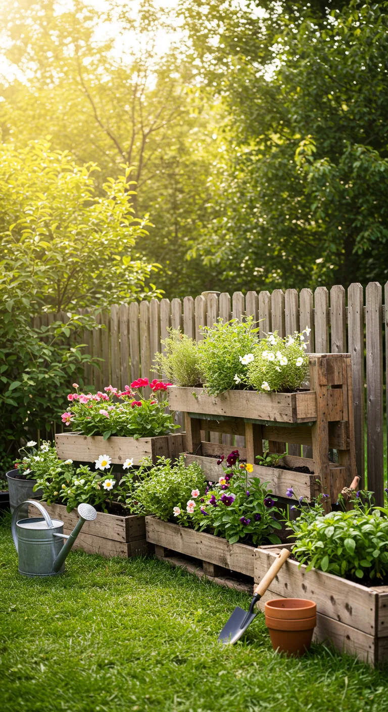 2. Repurposed Pallets: From Waste to Wonder