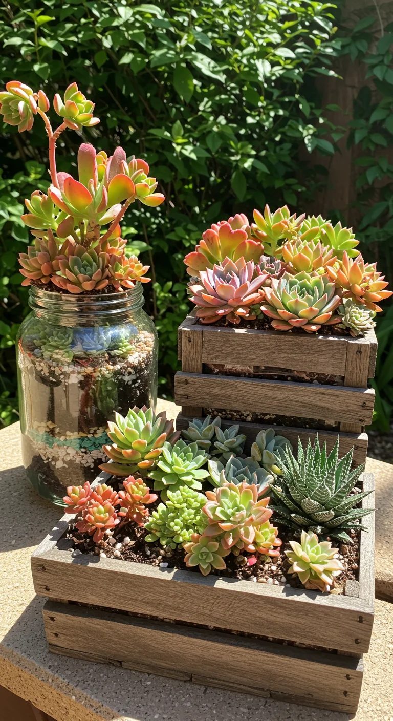 8. Succulent Arrangements: Low Maintenance Meets High Impact