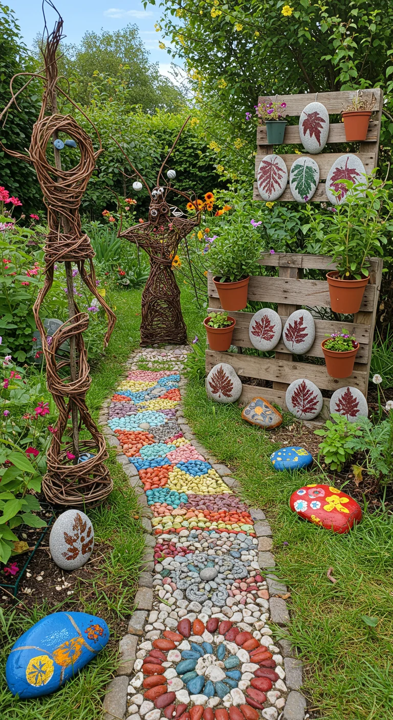 10. Outdoor Art: Crafty Decor from Nature’s Bounty