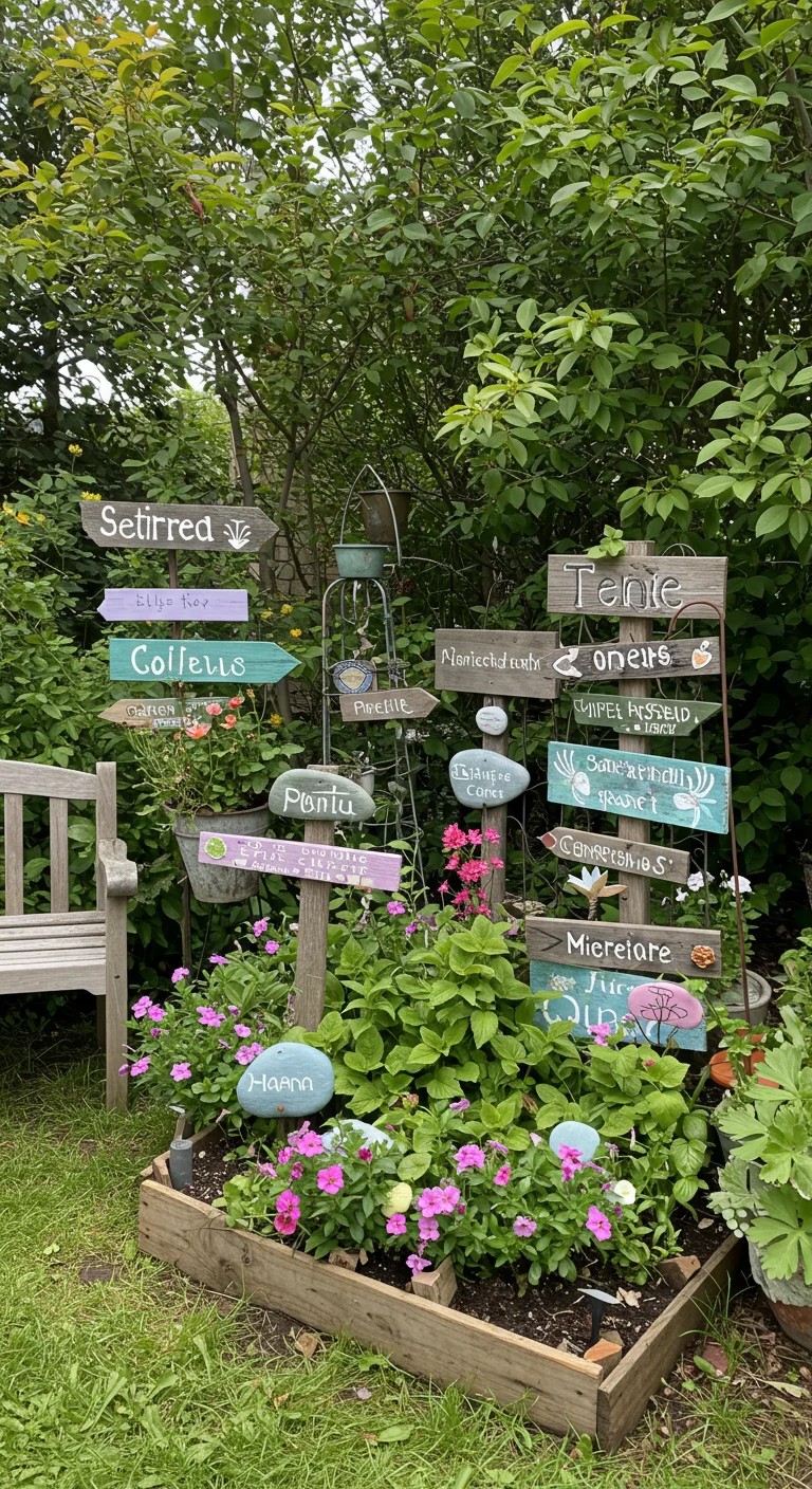 19. Garden Signage: Personalizing Your Space with Style
