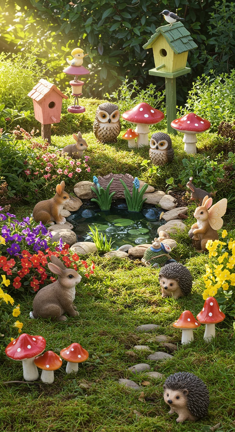 13. Miniature Animals: Adding Life to Your Fairy Landscape