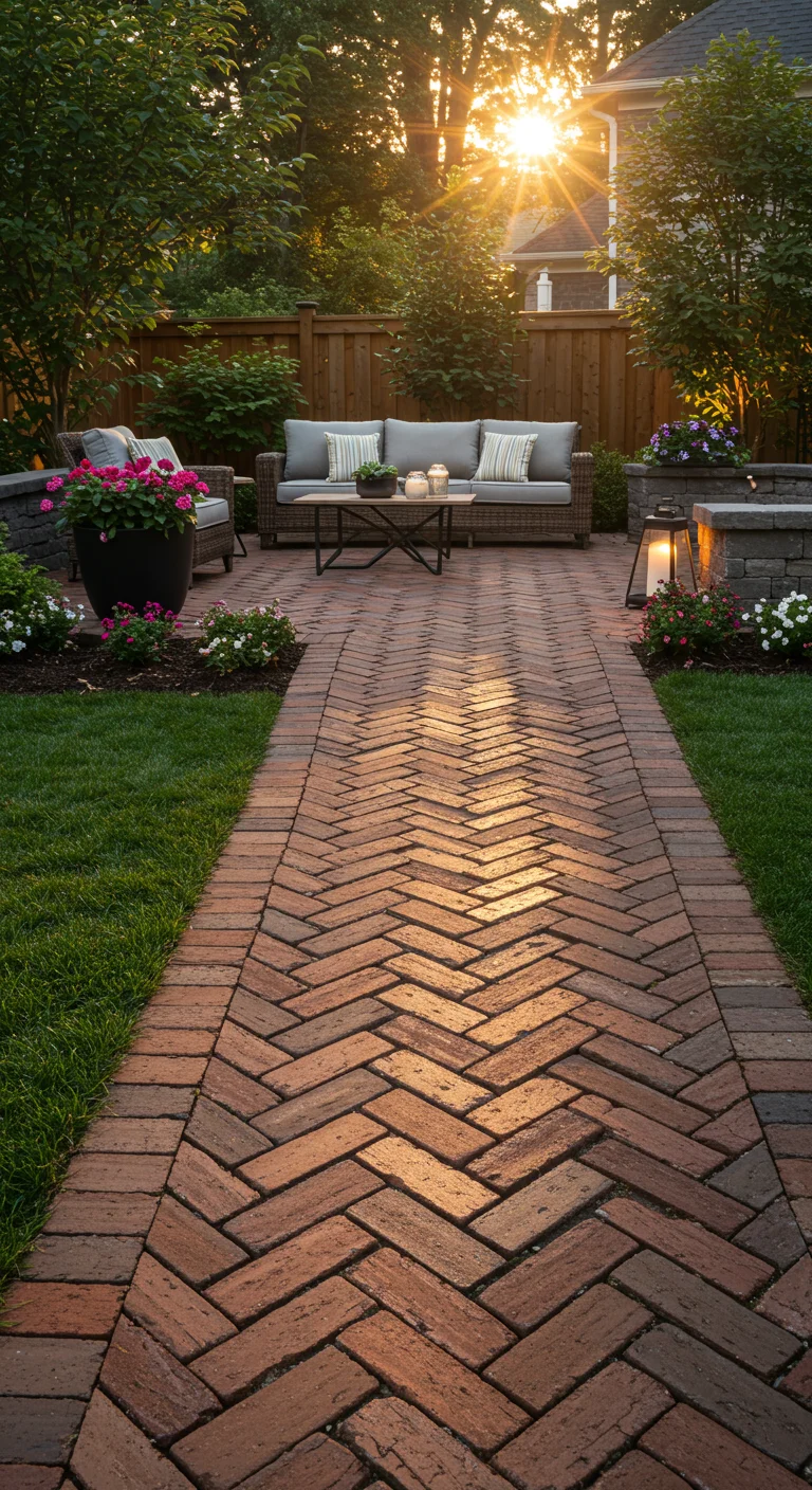 6. Classic Elegance: Brick Walkways That Stand the Test of Time