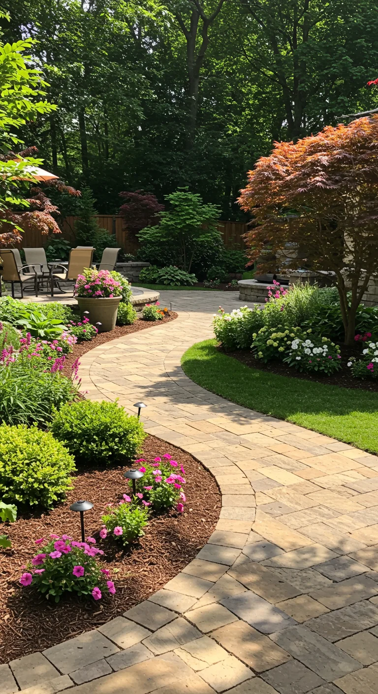 8. Artistic Flair: Curved Walkways to Enhance Visual Appeal