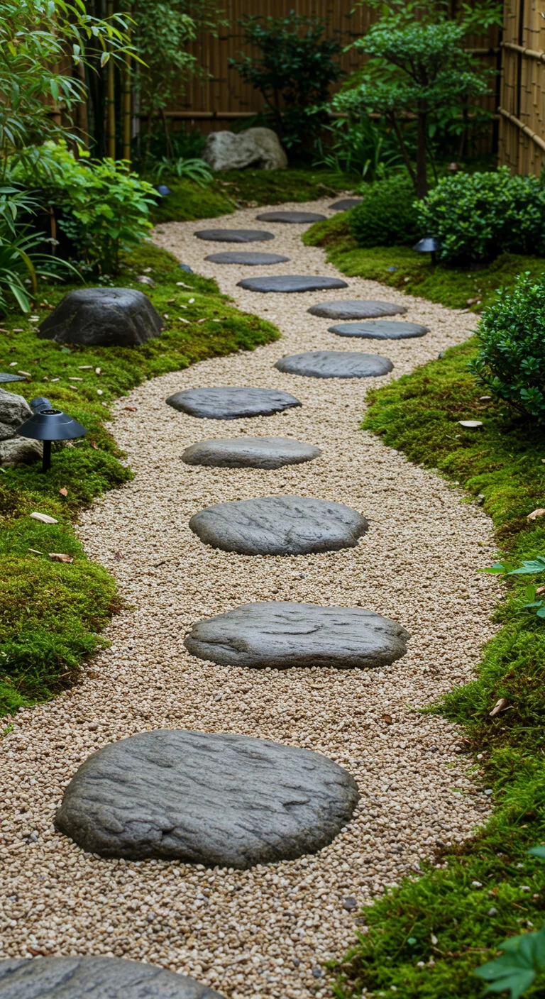 11. Zen Inspiration: Japanese Gravel and Stone Walkways for Serenity