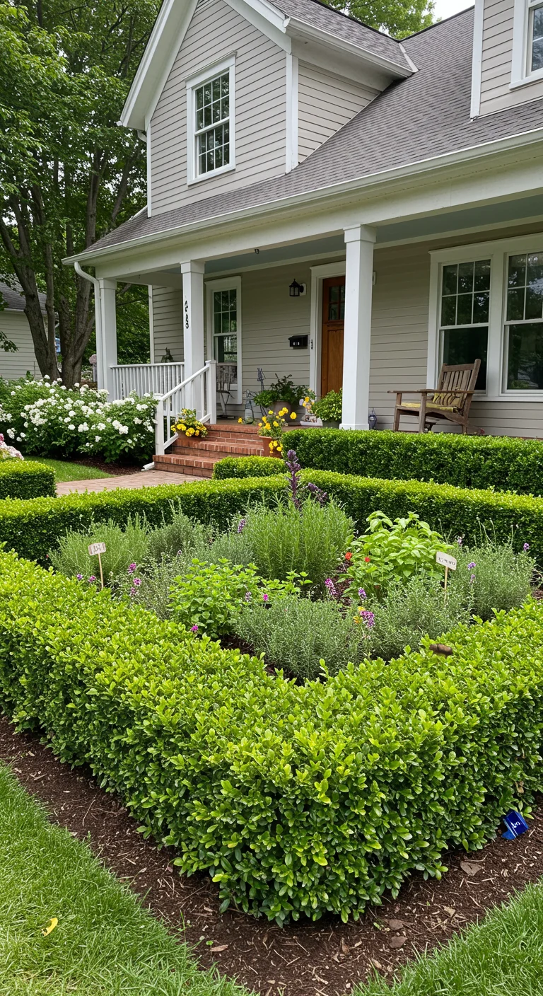 12. Edible Landscaping: Boxwood and Herb Gardens in Harmony