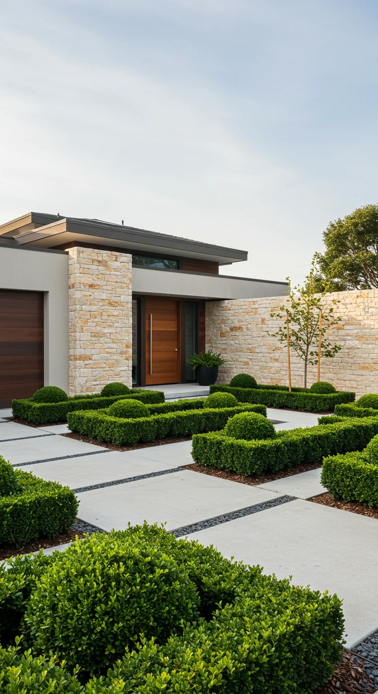 14. Boxwood in Modern Design: Minimalist Approaches to Landscaping