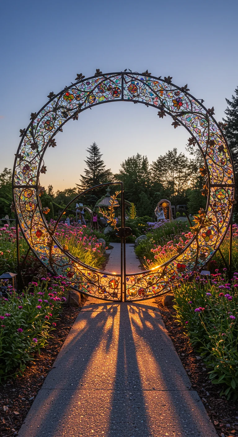 11. Artistic Expressions: Unique Shapes and Designs for Moon Gates