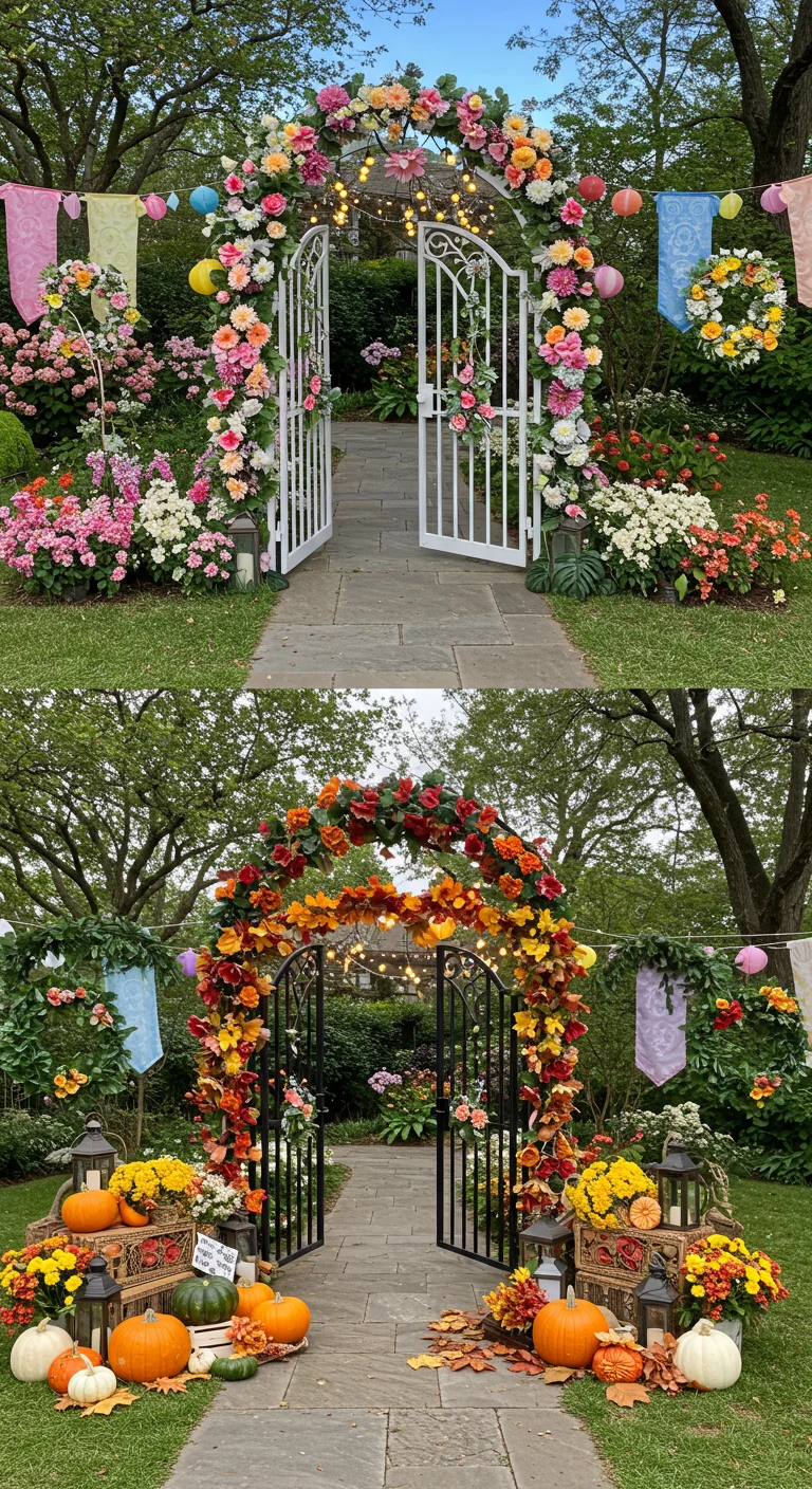 12. Seasonal Decor: Dressing Your Moon Gate for Every Occasion