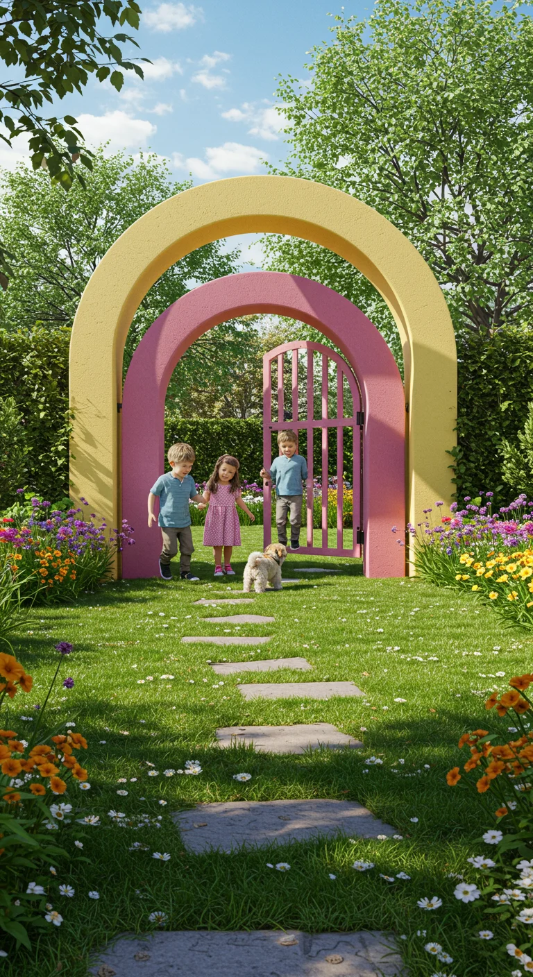15. Family-Friendly: Designing Moon Gates for Kids and Pets