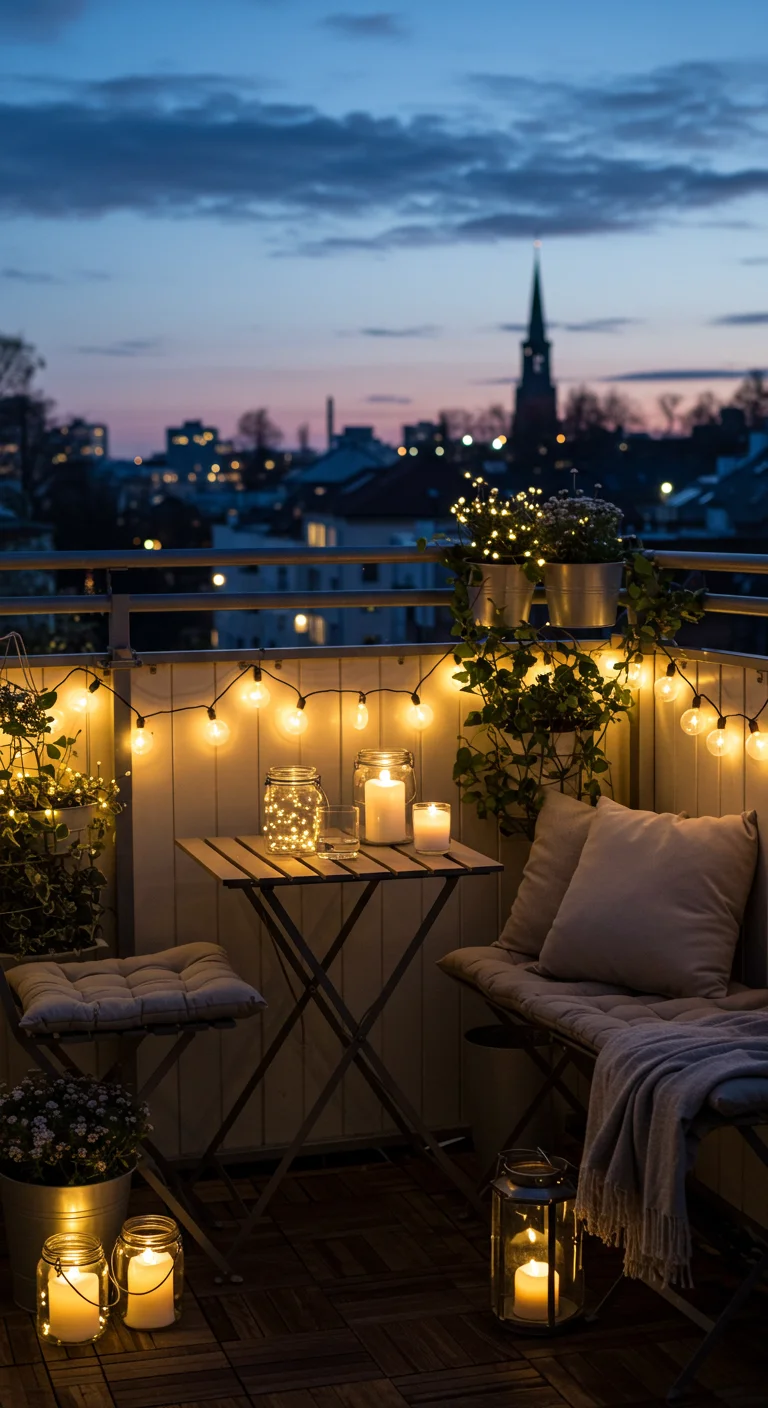 Balcony Bliss: Cozy Lighting Ideas for Small Spaces