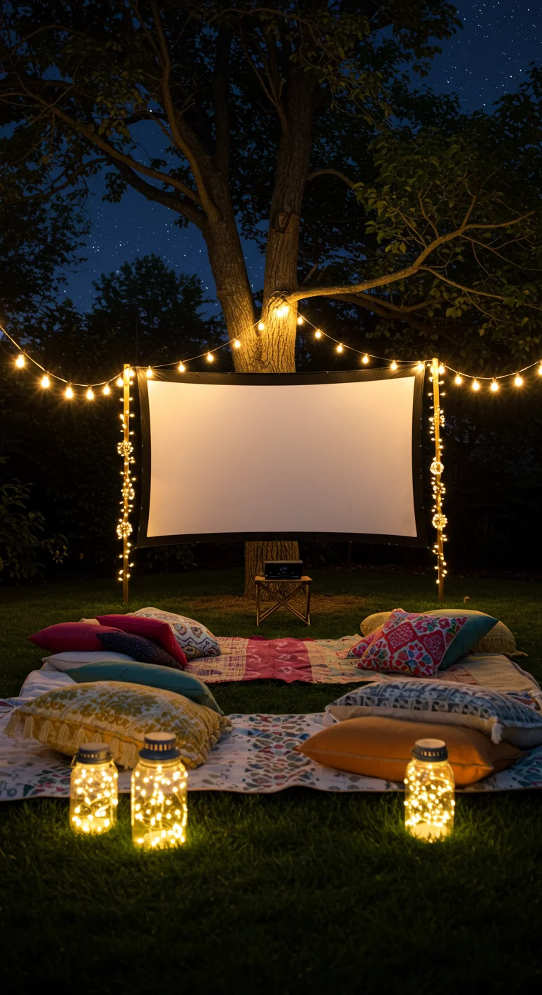 Outdoor Movie Nights: Perfect Lighting for a Backyard Cinema