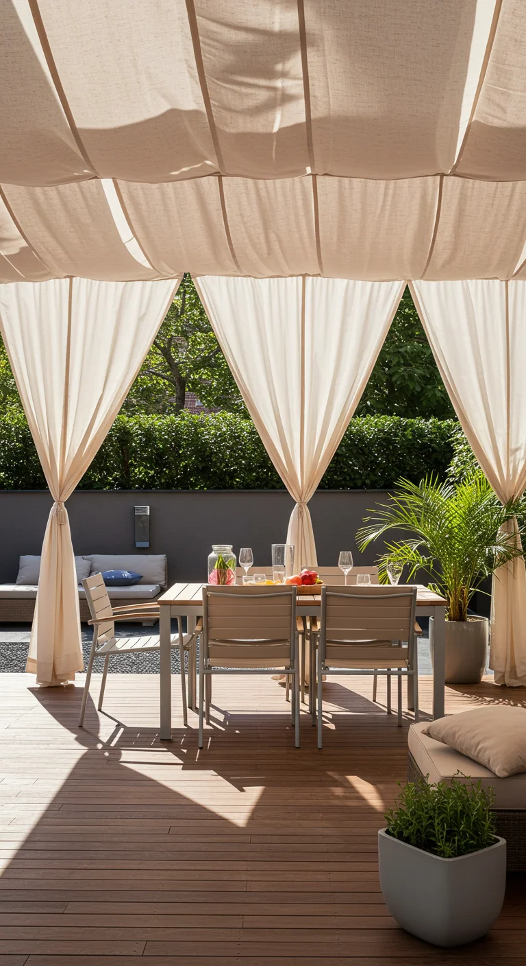 4. Chic Canopies: Fabric Structures for Ultimate Shade