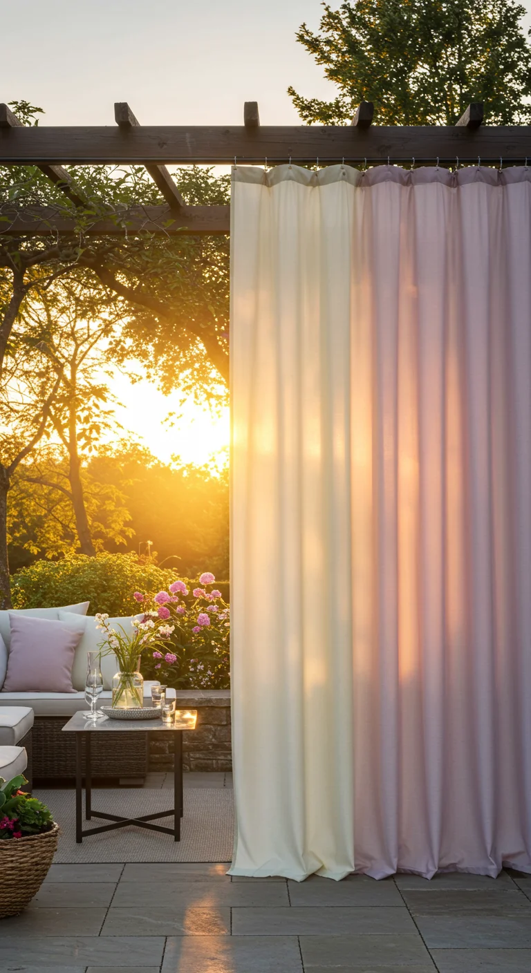 11. Outdoor Curtains: Elegant Privacy with a Soft Touch
