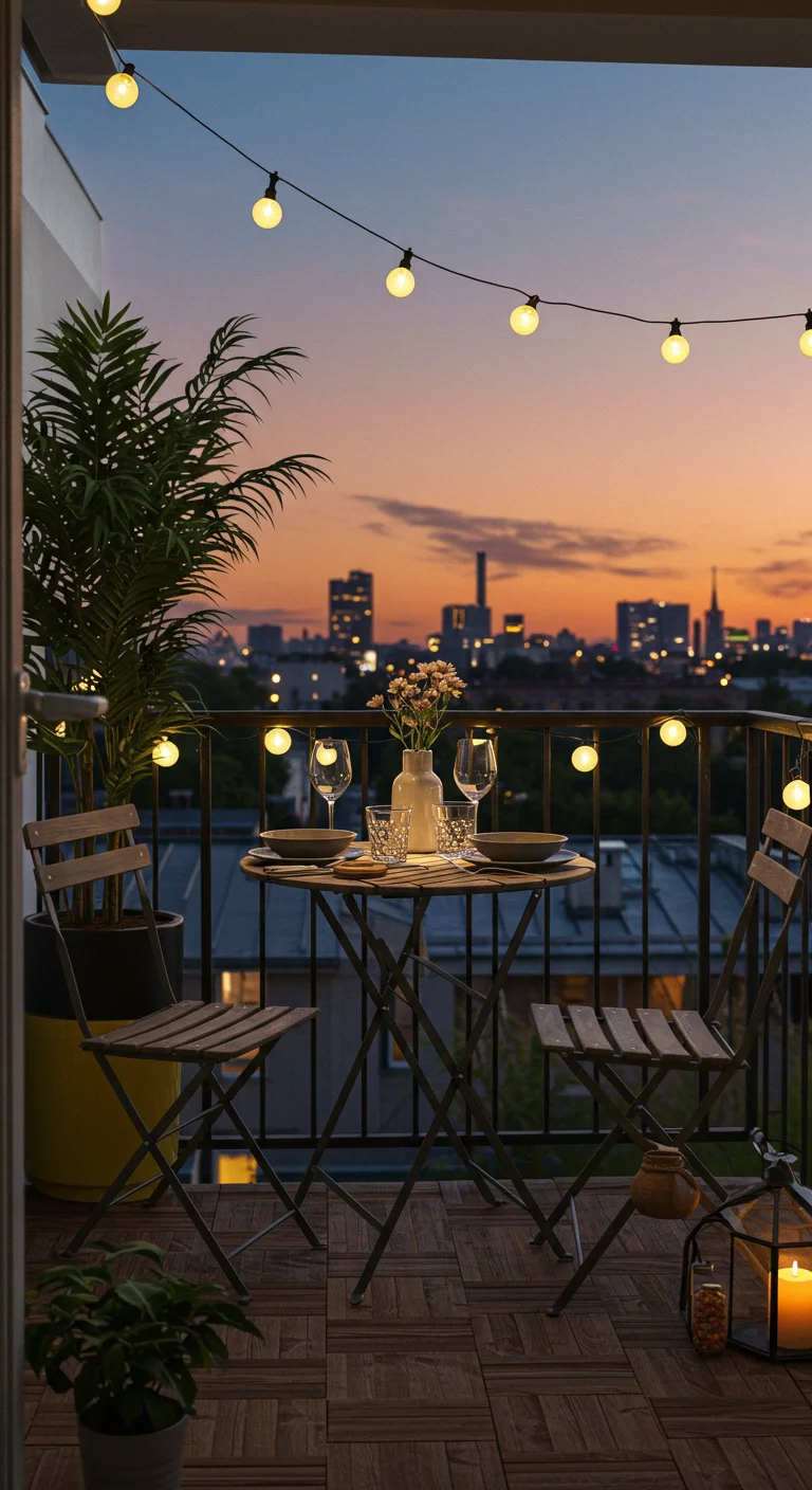 7. Compact Dining: Miniature Tables for Al Fresco Meals