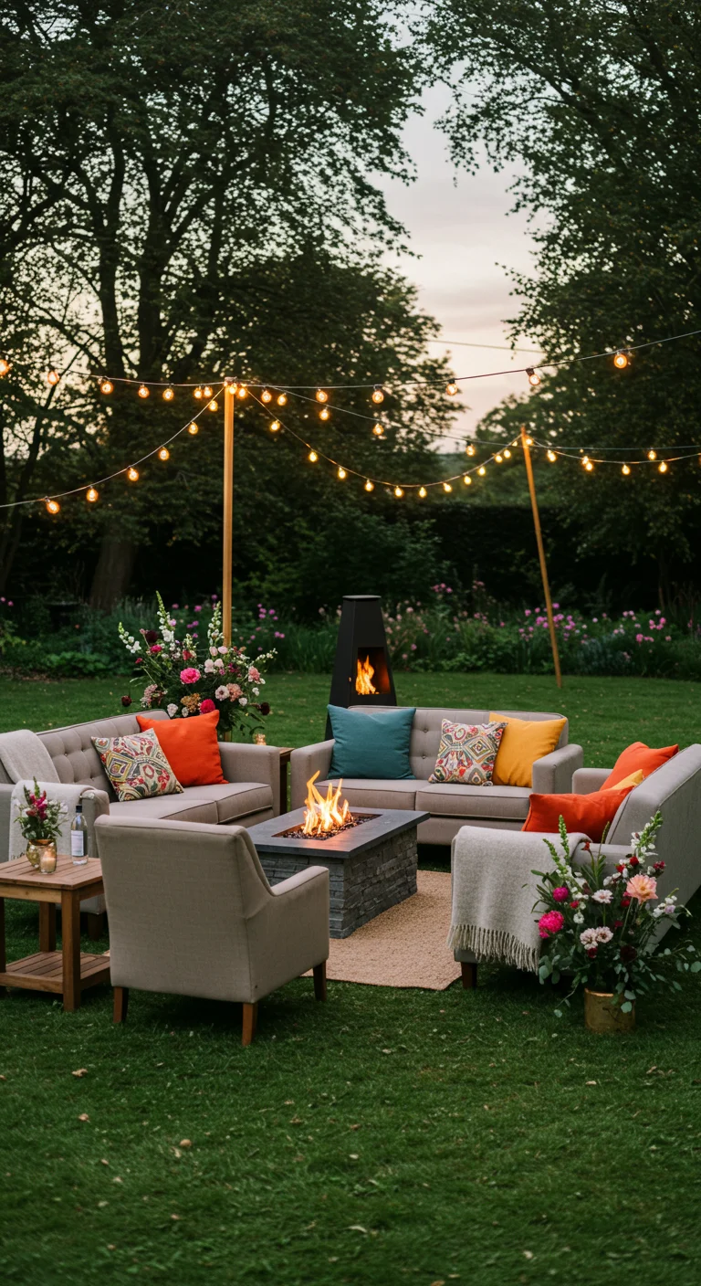 9. Charming Outdoor Lounges: Cozy Corners for Guests