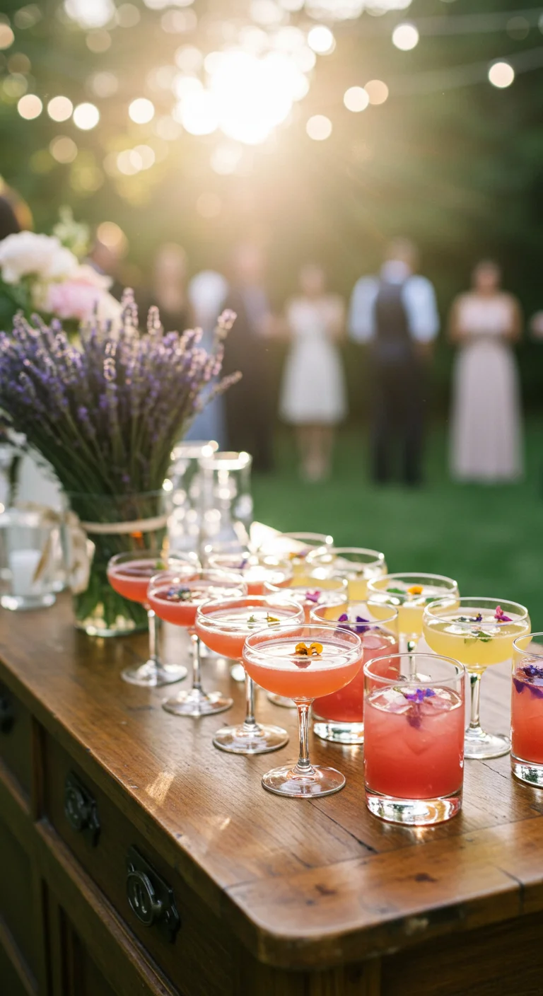 11. Signature Cocktails: Refreshments with a Floral Twist