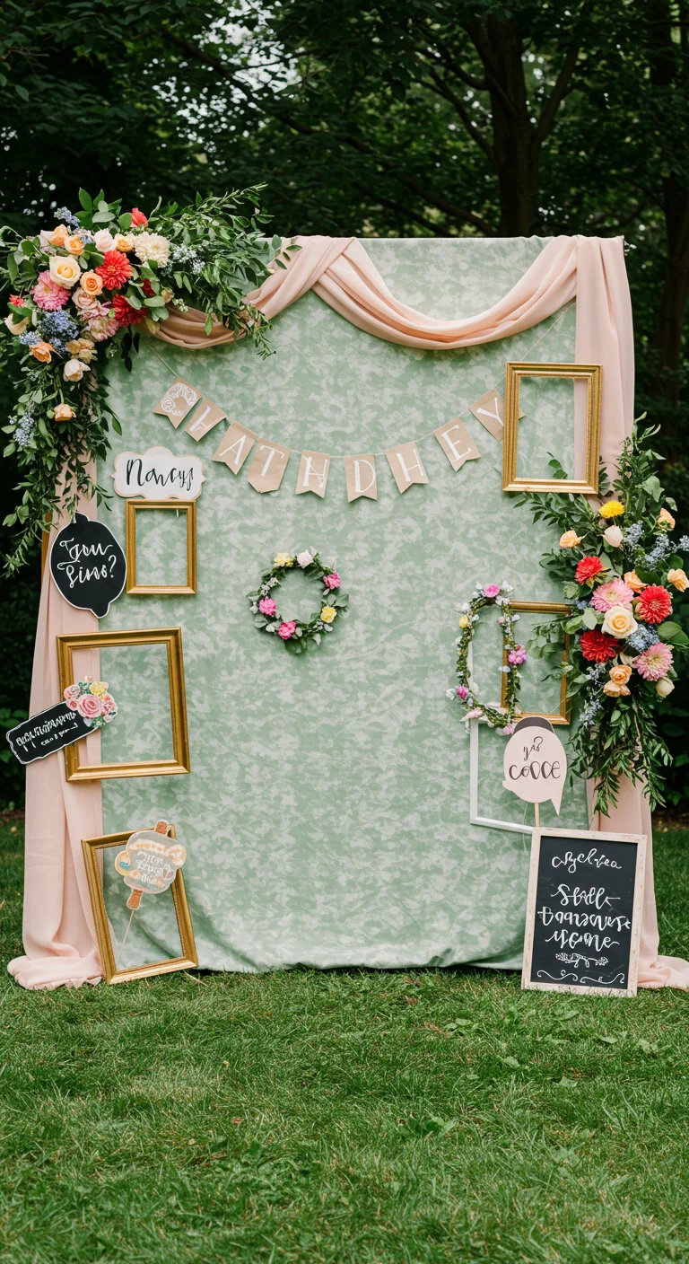 13. Creative Photo Booths: Capturing Garden Memories