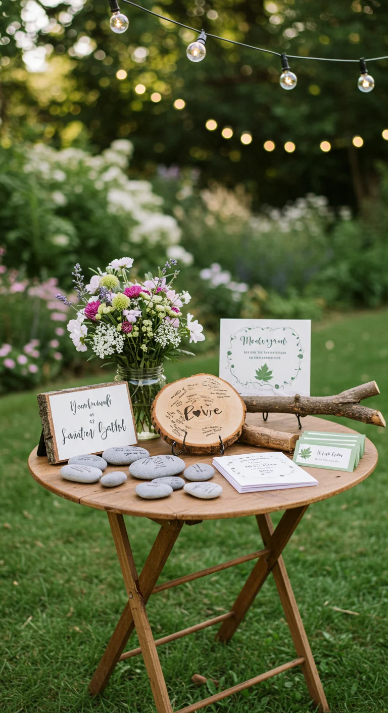 14. Unique Guest Book Ideas: Nature-Inspired Keepsakes