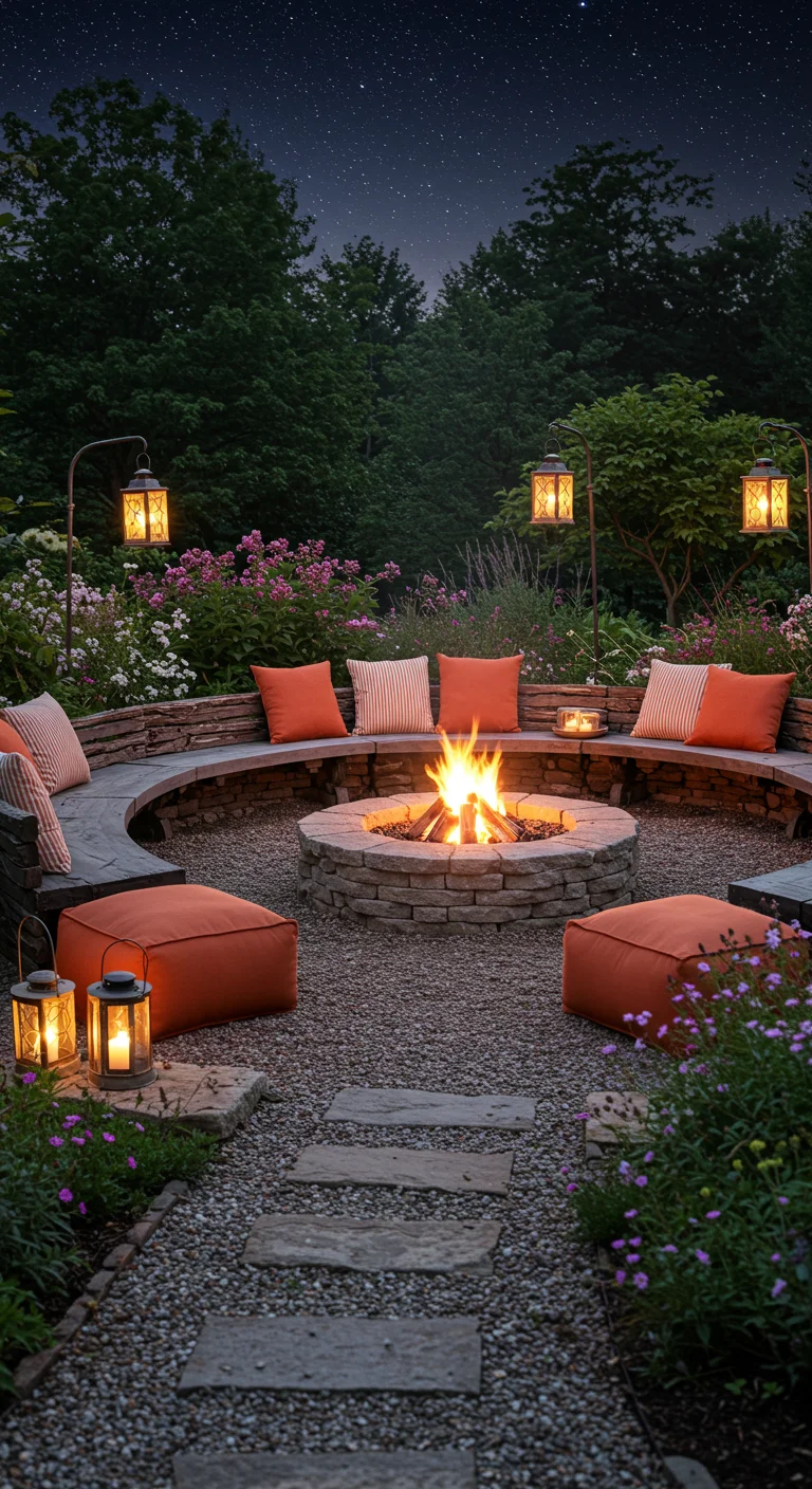 14. Fire Pit Focal Points: Cozy Gatherings in Your Garden