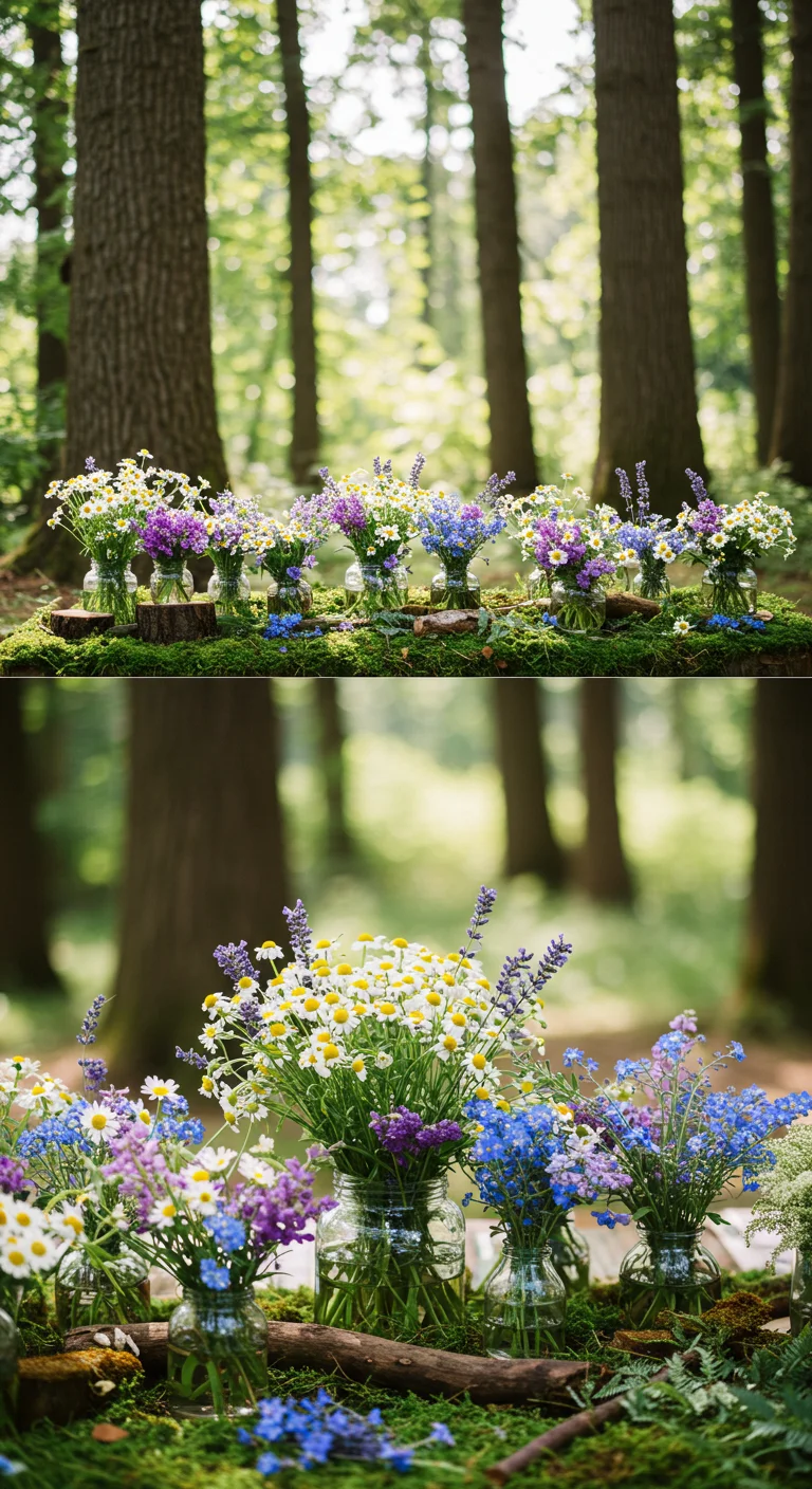 Floral Fantasies: Choosing the Right Blooms for a Forest Affair