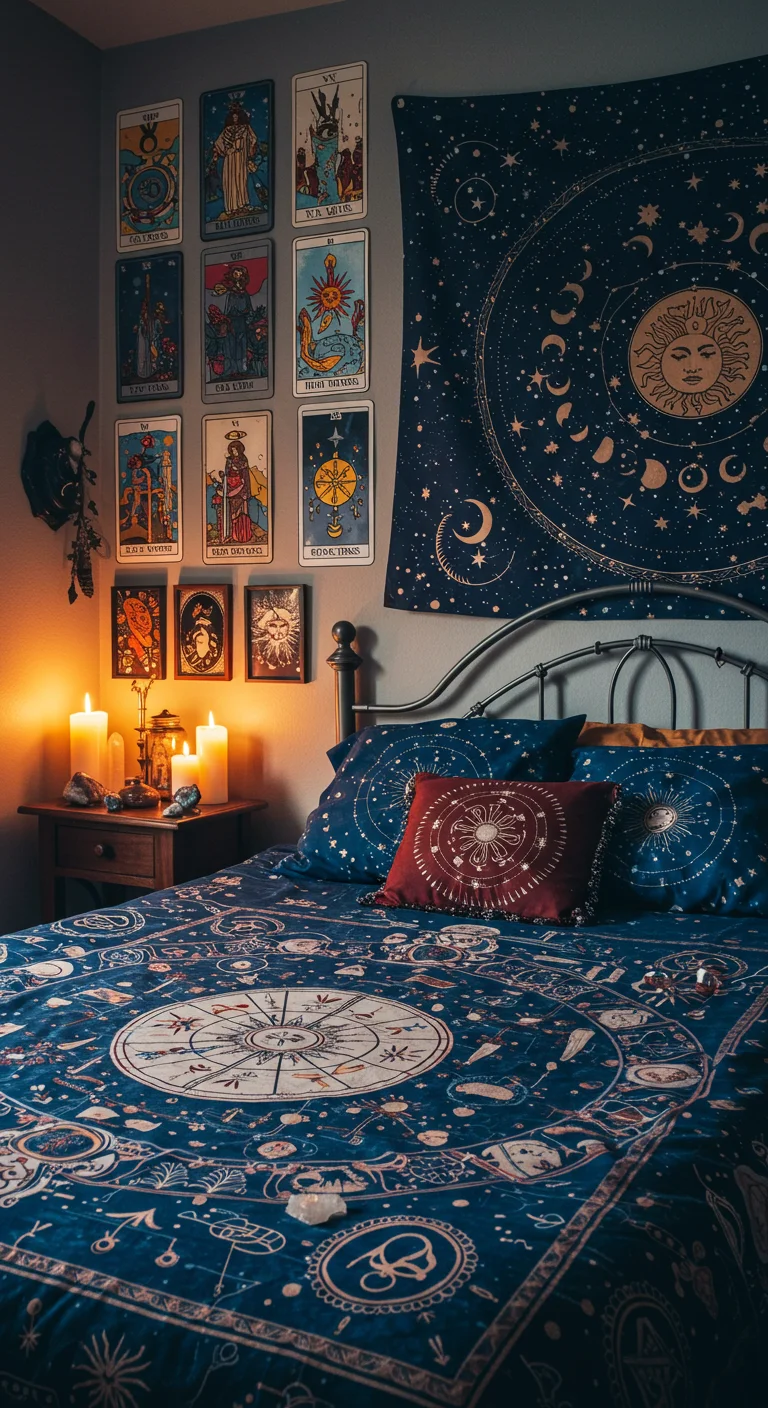 9. Tarot-Inspired Decor: Add Mystique with Symbolic Elements