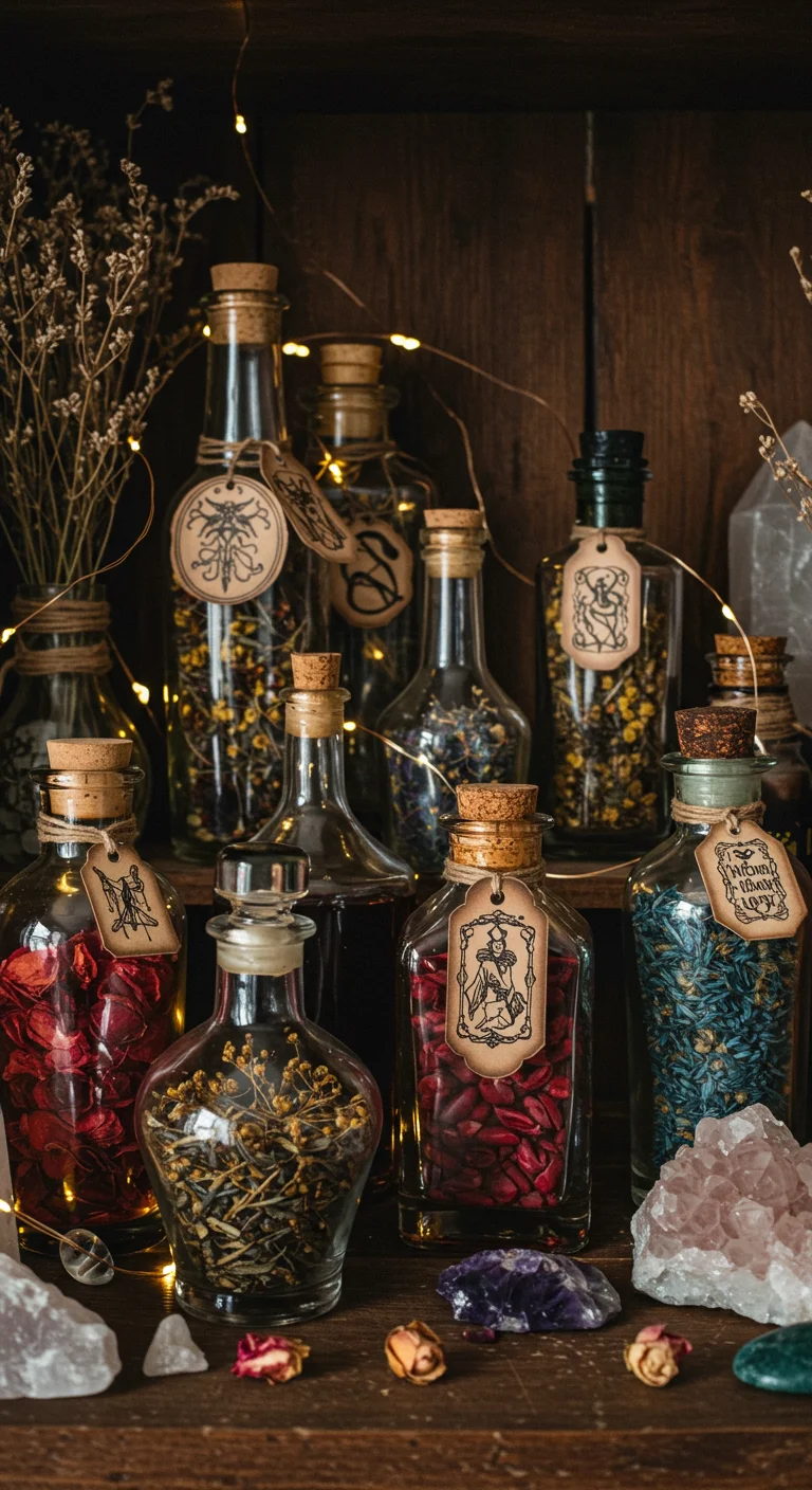 11. Potion Bottles: Decorative Containers with a Magical Twist