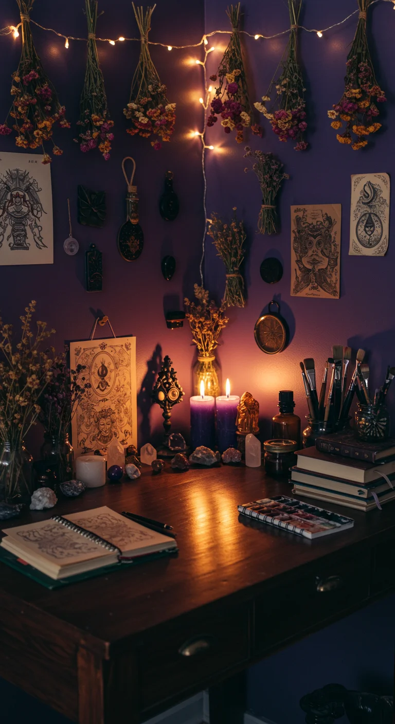 14. Witchy Workspaces: Create a Magical Nook for Creativity