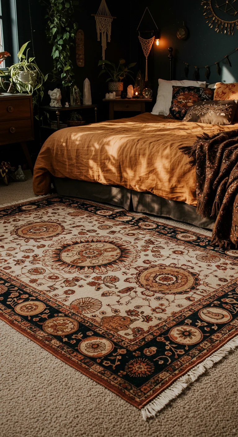 22. Mystical Rugs: Ground Your Space with Enchanting Patterns