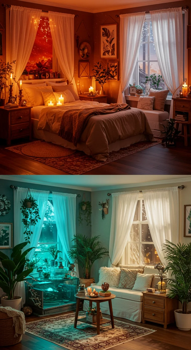23. Elemental Decor: Incorporate Fire, Water, Air, and Earth