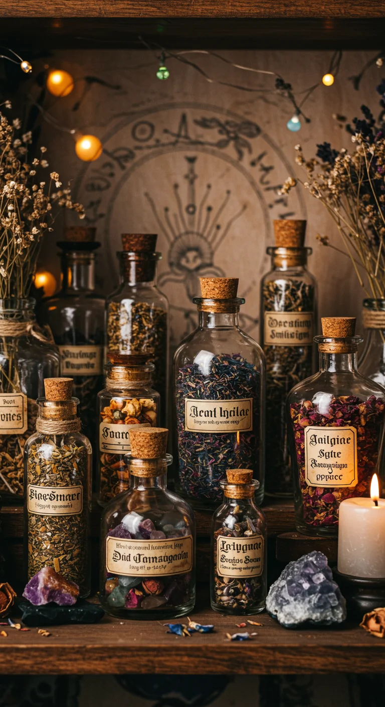 8. Potion Bottles: Creative Storage Solutions