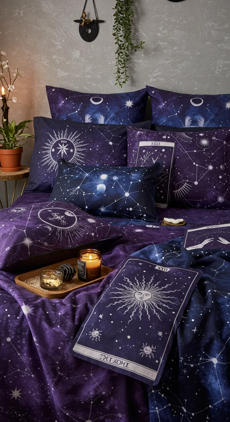 11. Tarot-Inspired Textiles: Pillows and Throws