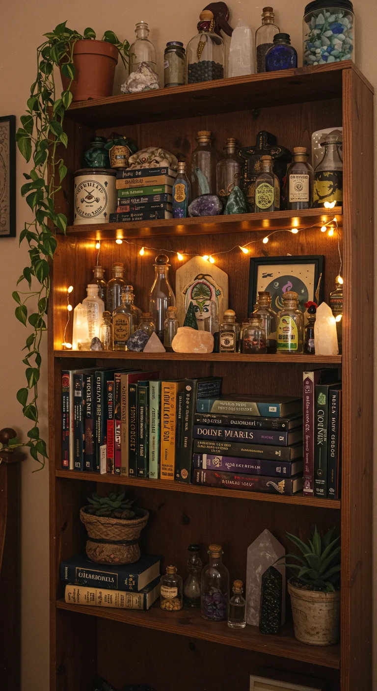 15. Enigmatic Shelving: Displaying Your Magical Collection